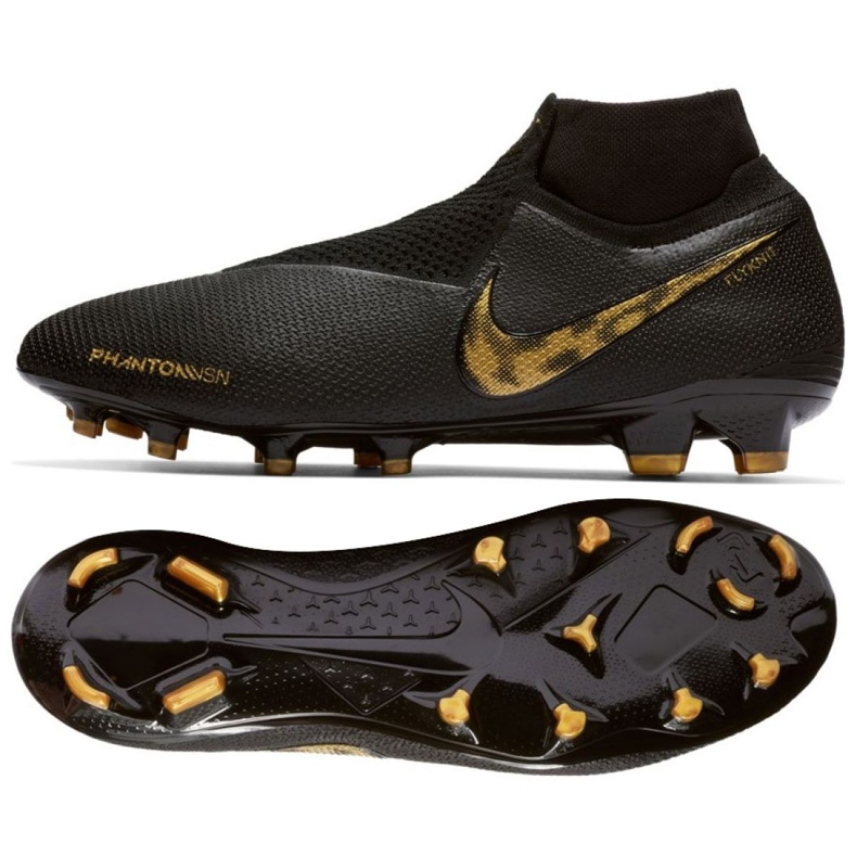 Chuteiras Nike Phantom Vsn Elite Df Fg M AO3262-077 preto preto