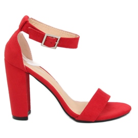 Sandálias no poste vermelho 369-18 Vermelho