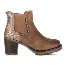 Super Me Botas elegantes marrom