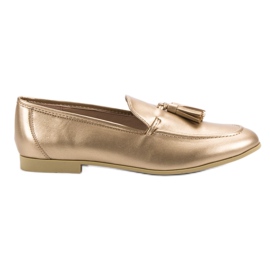Vices Mocassins dourados com franjas VÍCIOS Vices Mocassins dourados com franjas VÍCIOS