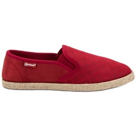 MCKEYLOR Burgundy Slipons vermelho