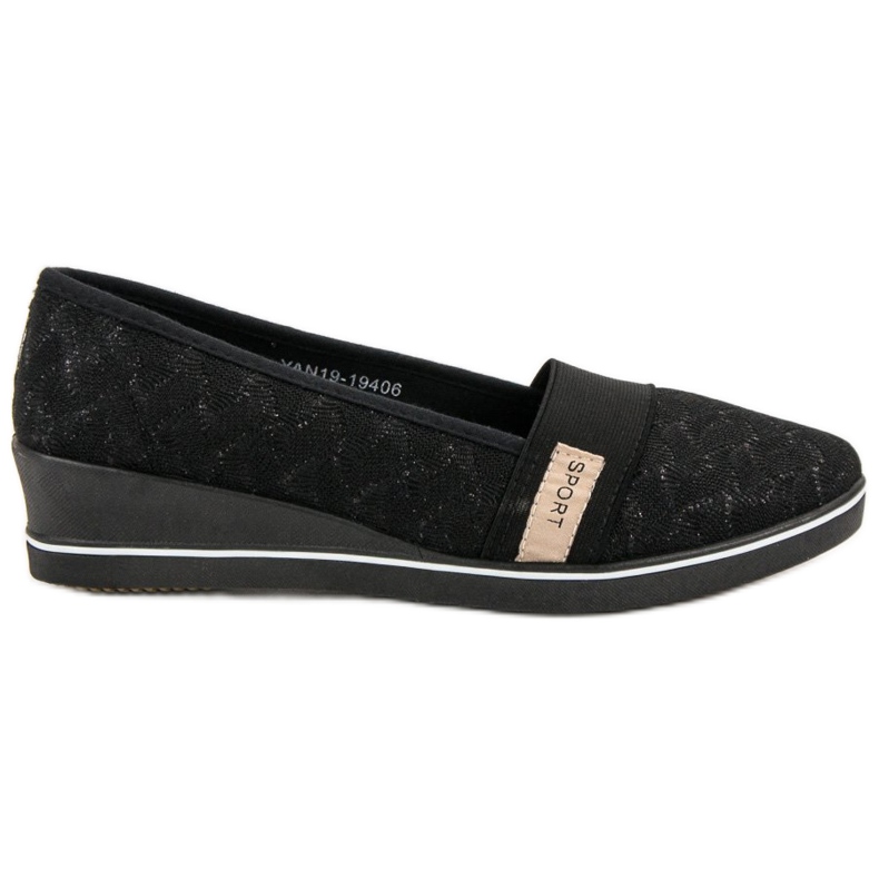 Bailarinas têxteis VINCEZA preto