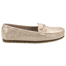 Kylie Mocassins brilhantes amarelo