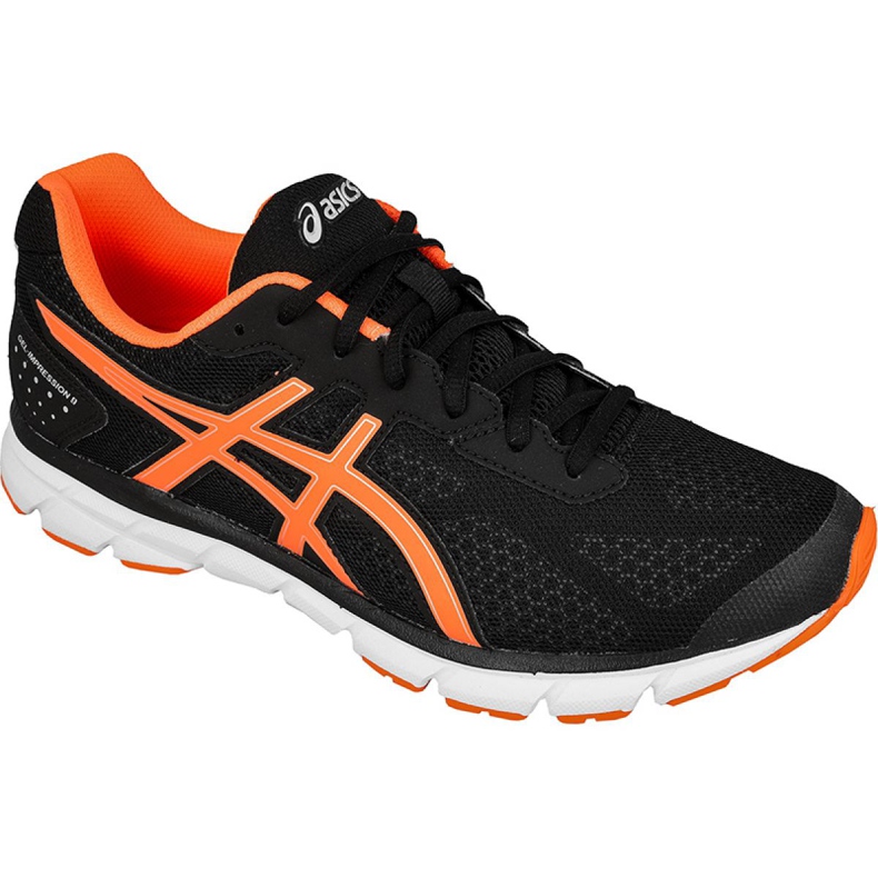 Tênis de corrida Asics Gel-Impression 9 M T6F1N-9030 preto laranja