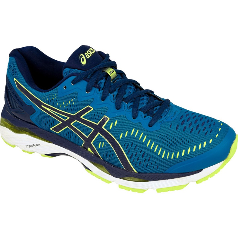 Tênis de corrida Asics Gel-KAYANO 23 M T646N-4907 azul marinho azul amarelo