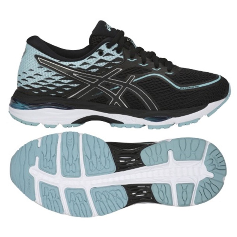 Asics Tênis de corrida Ascis Gel Cumulus 19 M T7B8N-9014 preto azul