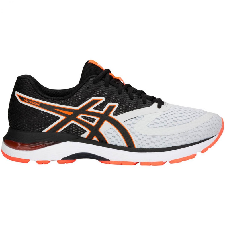 Tênis de corrida Asics Gel Pulse 10 M 1011A007-020 branco preto laranja