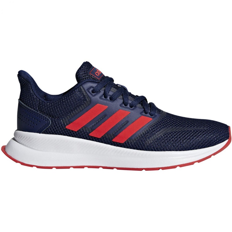 Tênis de corrida adidas Falcon K Jr F36543 azul marinho