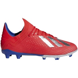 Chuteiras Adidas X 18.1 Fg Jr BB9353 vermelho vermelho
