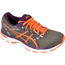 Tênis de corrida Asics Gel-Excite 4 W T6E8N-9606 roxo laranja cinza