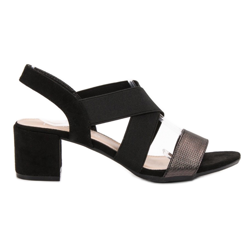 Filippo Sandálias Com Brilho Vinceza preto