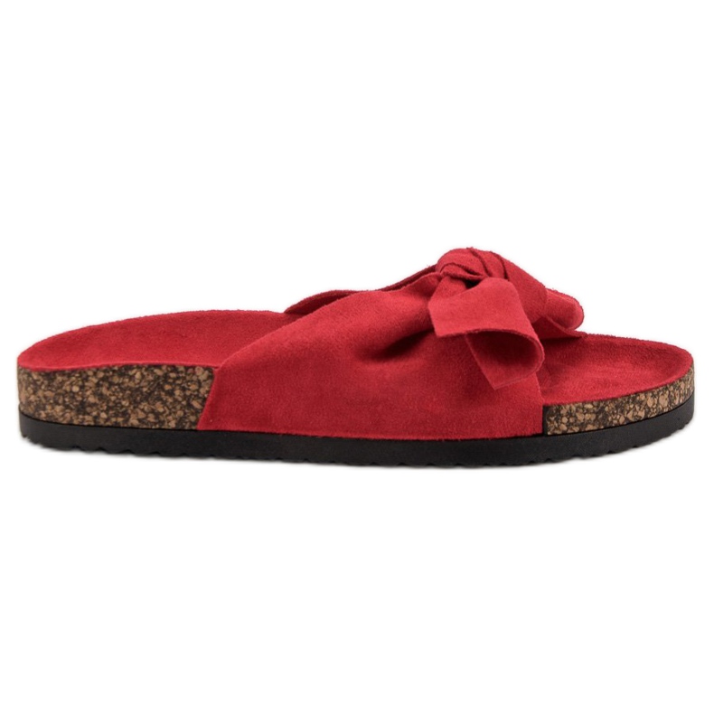 Chinelos VINCEZA com laço vermelho