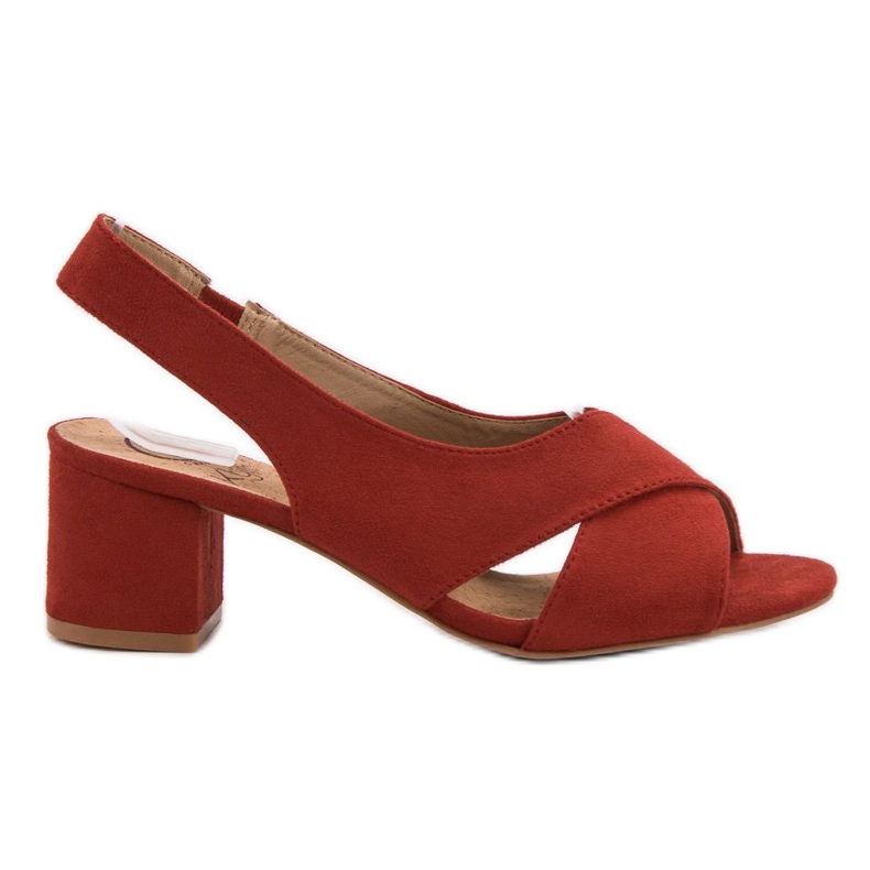 Kylie Sandálias de camurça vermelha vermelho