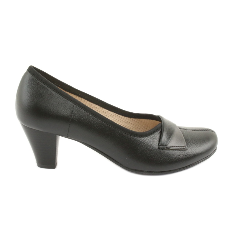 Bombas de couro feminino de Gregors 570 preto