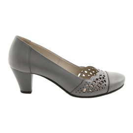 Bombas Openwork para mulheres Gregors 745 cinza
