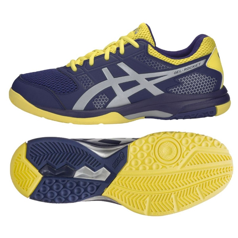 Tênis de voleibol Asics Gel Rocket 8 M B706Y-426 azul marinho azul marinho