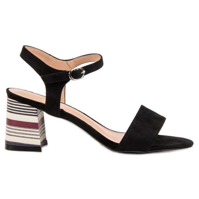 Sandálias pretas da moda VINCEZA preto