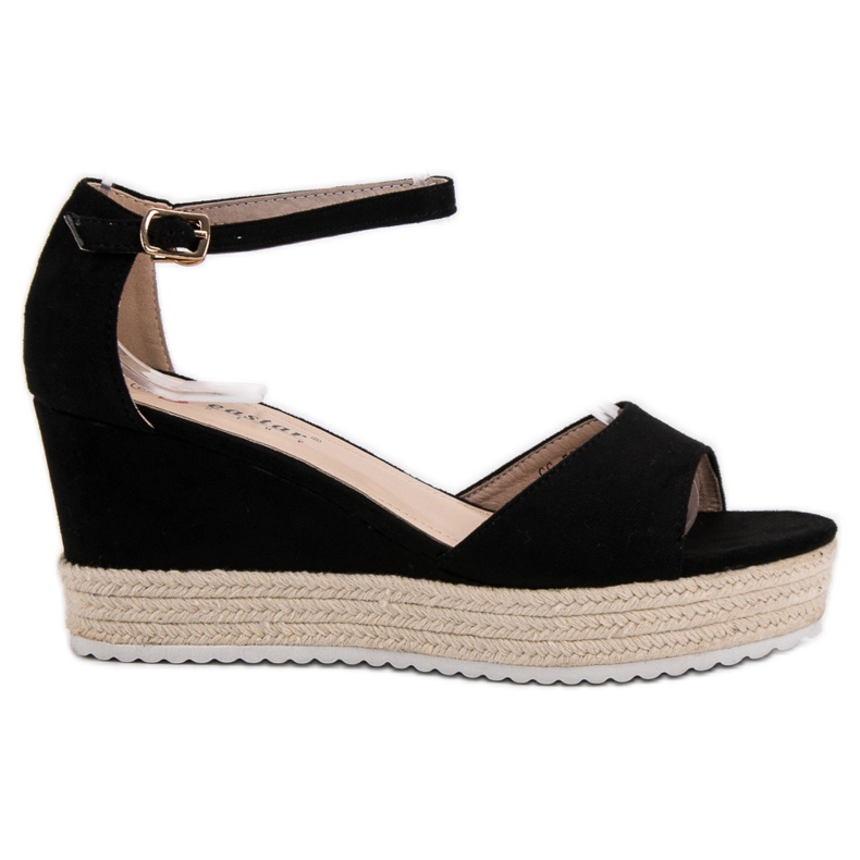 Seastar Sandálias Black Wedge preto