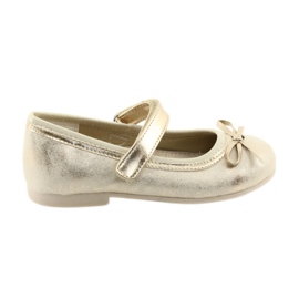 Bailarinas com arco e arco American Club GC18 marrom amarelo