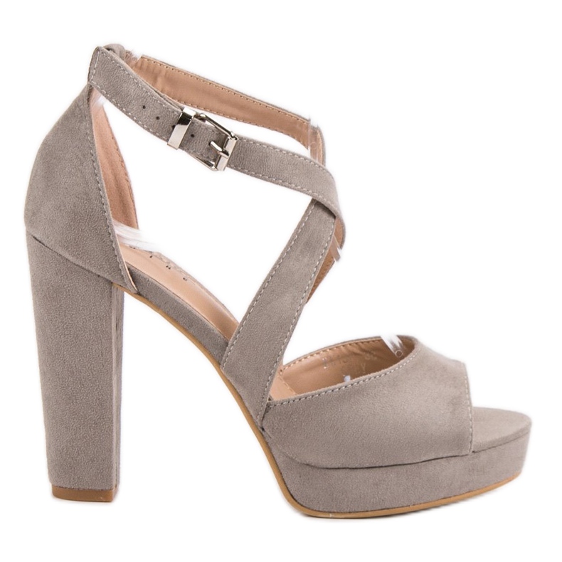 Seastar Sandálias de camurça na plataforma cinza