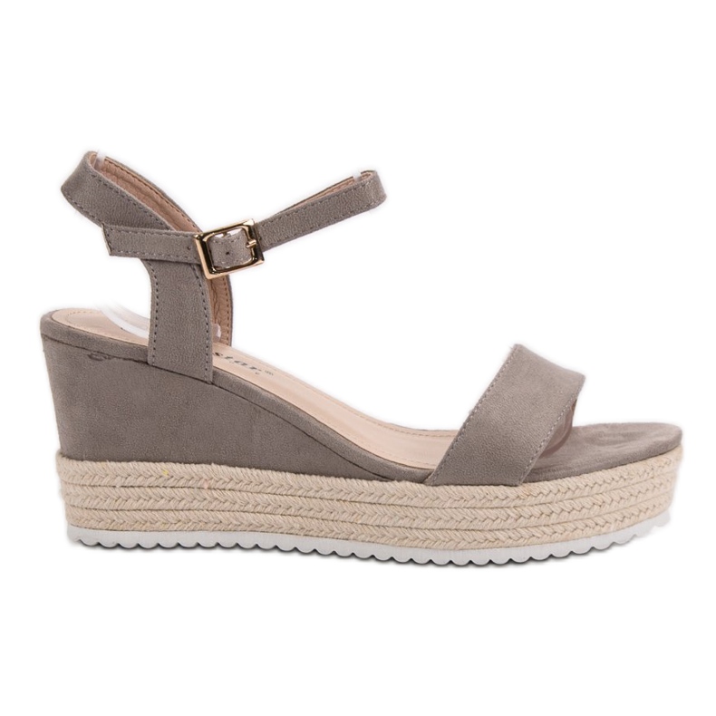 Seastar Sandálias de cunha confortáveis cinza