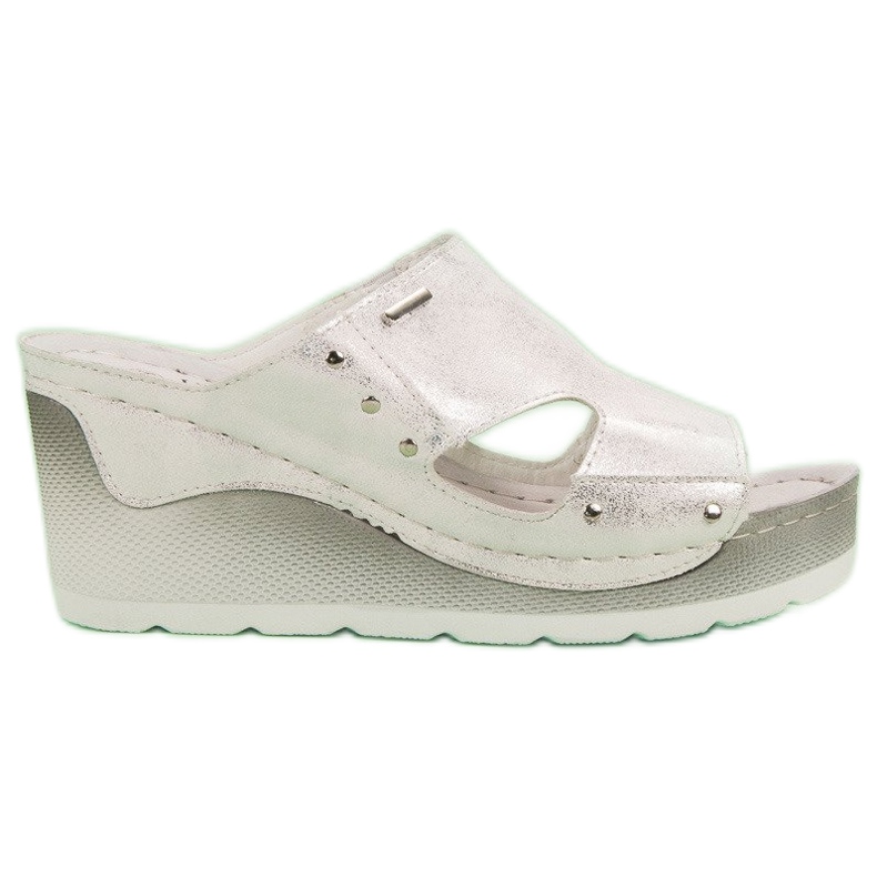 Sandálias de cunha VINCEZA cinza