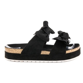Seastar Chinelos com laços preto