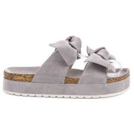 Seastar Chinelos com laços cinza