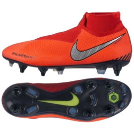 As botas de futebol Nike Phantom Vsn Elite Df Sg Pro Ac M AO3264-600 vermelho vermelho