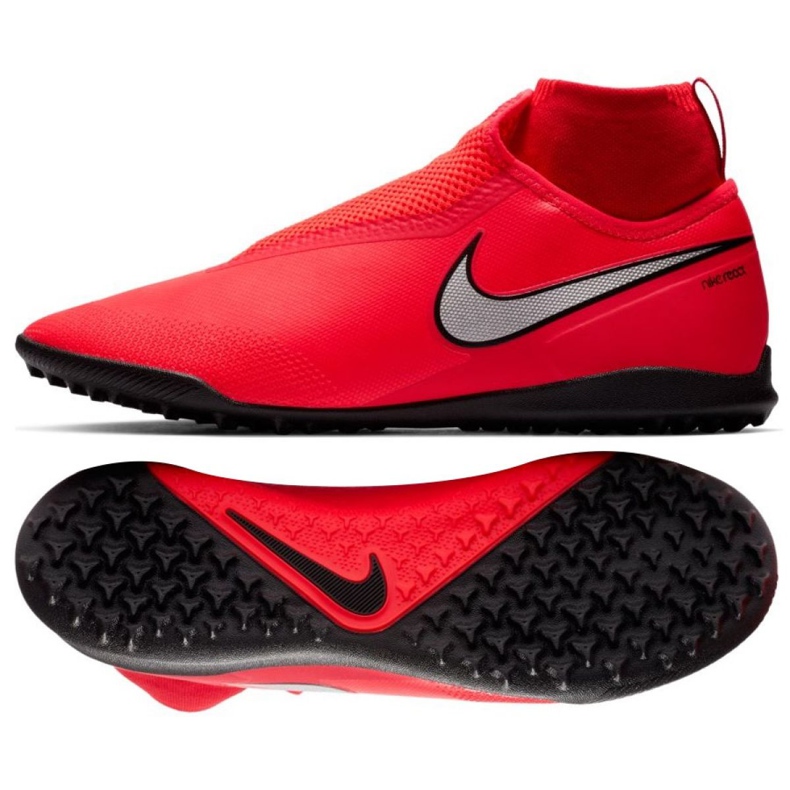 Chuteira Nike React Phantom Vsn Pro Df Tf M AO3277-600 vermelho vermelho