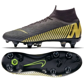 Sapatos de futebol Nike Mercurial Superfly 6 Elite SG-Pro M AH7366-070 cinza / prata preto