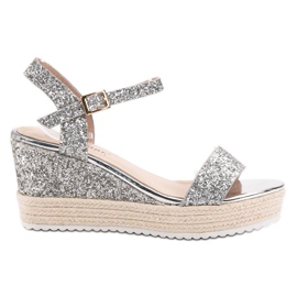 Seastar Sandálias de cunha confortáveis cinza