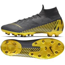 Chuteiras Nike Mercurial Superfly 6 Elite Ag Pro M AH7377-070 preto cinza Chuteiras Nike Mercurial Superfly 6 Elite Ag Pro M AH7377-070 preto cinza