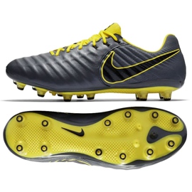 Chuteira Nike Tiempo Legend 7 Elite Ag Pro M AH7423-070 preto cinza Chuteira Nike Tiempo Legend 7 Elite Ag Pro M AH7423-070 preto cinza