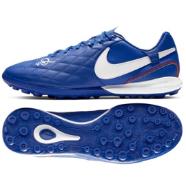 Chuteiras Nike Tiempo Lunar LegendX 7 Pro 10R Tf M AQ2212-410 azul azul