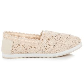 Seastar Slipons de renda bege Seastar Slipons de renda bege