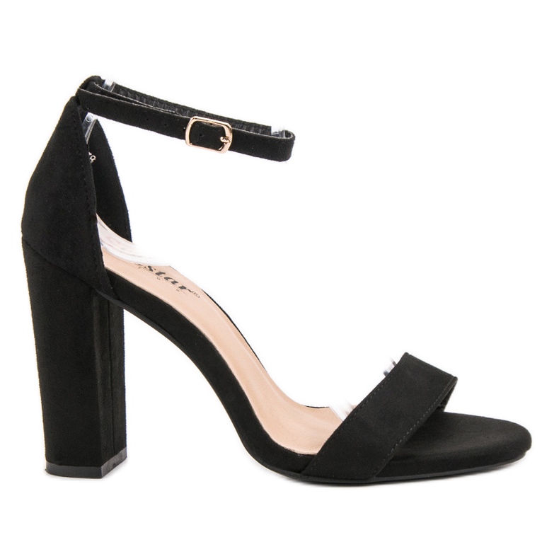 Seastar Sandálias sensuais em um bar preto