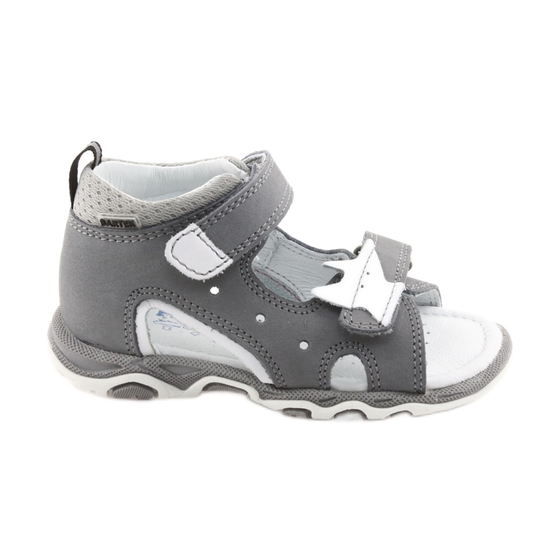 Nabos masculinos Sandals Bartek 51489 cinza branco