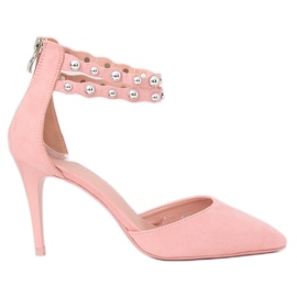 B-51 rosa alfinetes rosa com tachas