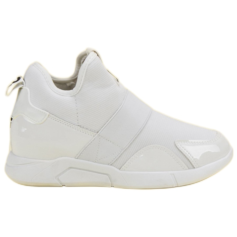 Tênis cunha deslizante branco