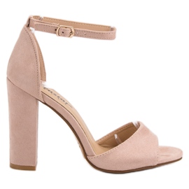 Seastar Sandálias de camurça em um bar rosa Seastar Sandálias de camurça em um bar rosa