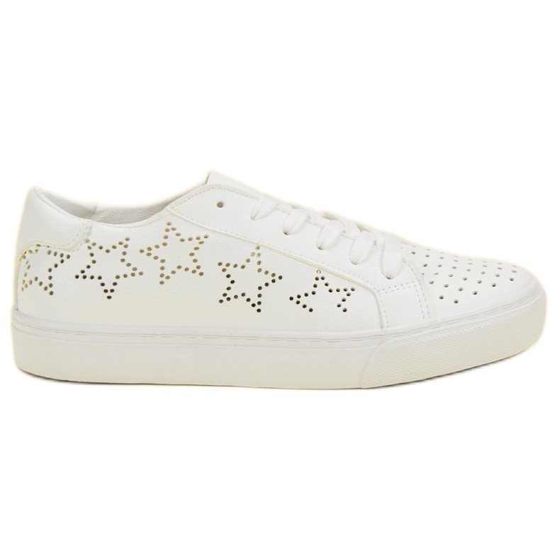 J. Star Tênis Openwork Com Estrelas branco J. Star Tênis Openwork Com Estrelas branco