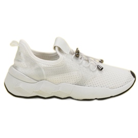 Calçados esportivos com cordão branco Calçados esportivos com cordão branco