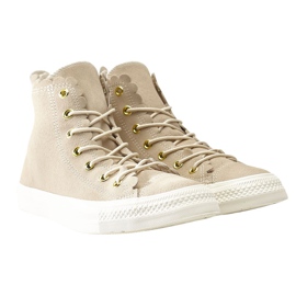 Converse Chuck Taylor All Star Scallop 421 Marfim Natural Marfim Garça marrom