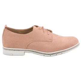 Seastar Sapatos de pólvora com cristais rosa