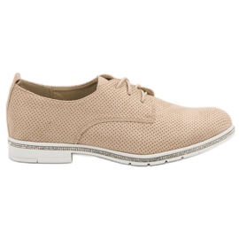 Seastar Brogues bege com cristais