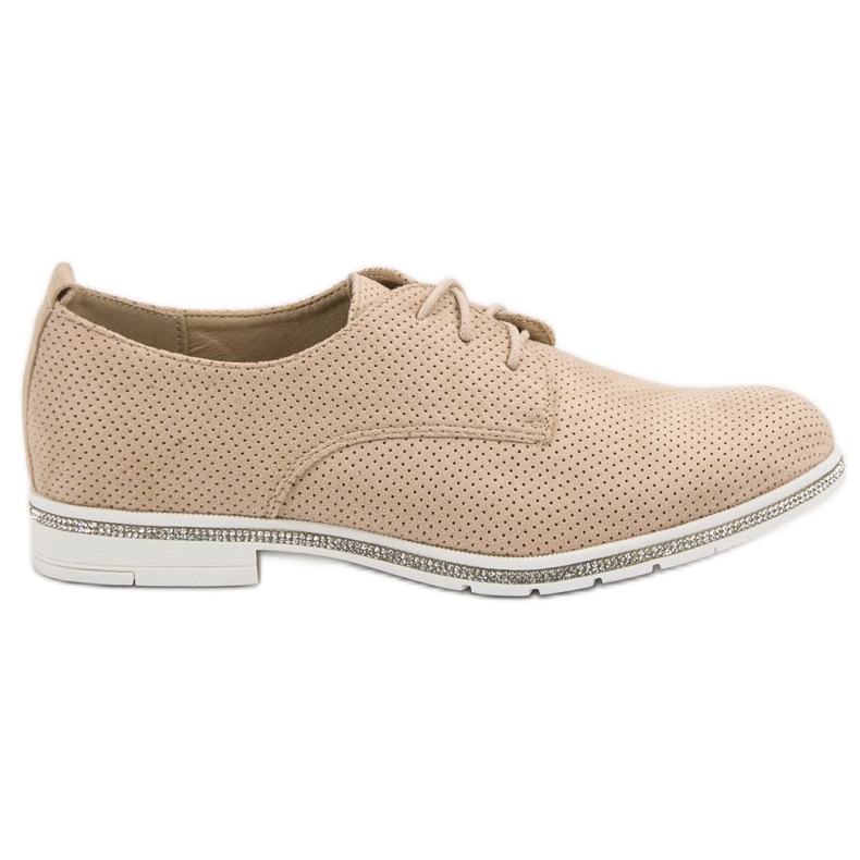 Seastar Brogues bege com cristais