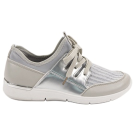 Calçados Esportivos Slip-on cinza