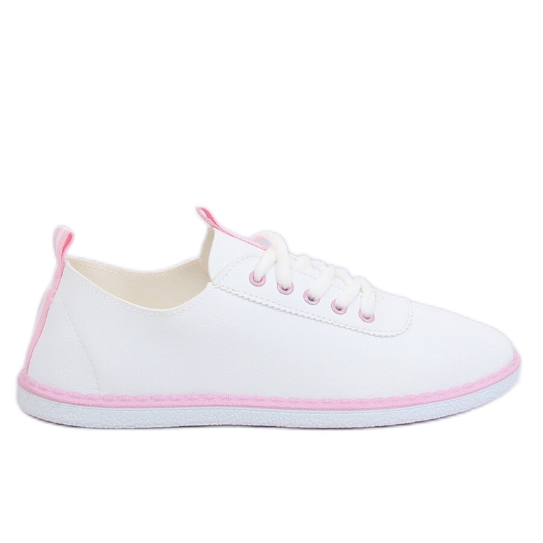 Tênis feminino branco e rosa XJ-2918 rosa