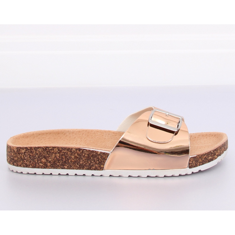 Chinelos de champanhe de metal DD94P Champagne II-GAT rosa